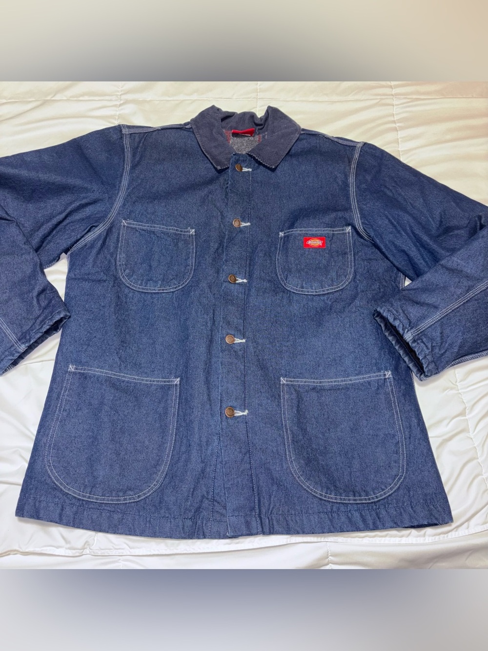 Dickies Blanket Lined Denim Chore Jacket Men’s XL - Picture 1 of 6